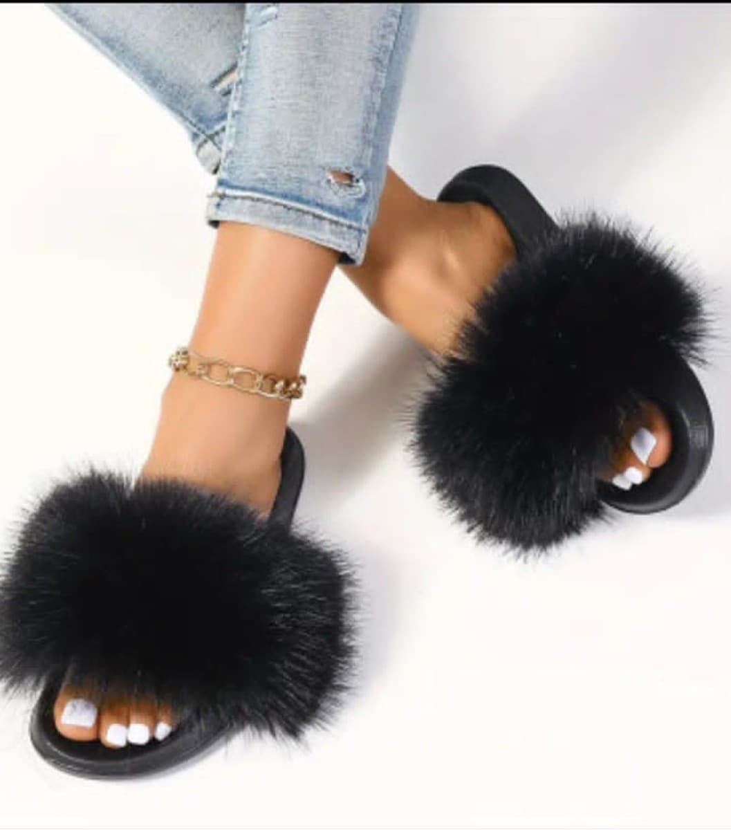 Babouche Cuir de Luxe Touffe Royale