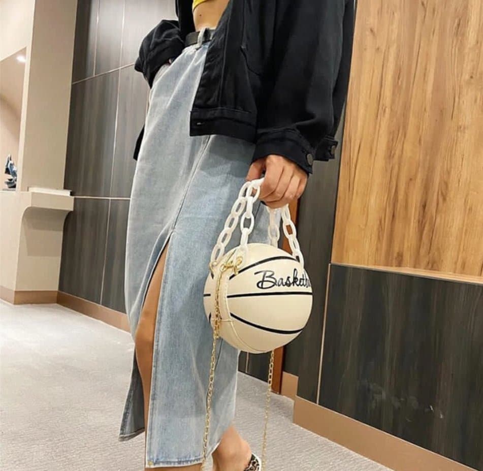 Sac Fantaisie "Basketball" Rond à Chaîne Maillons